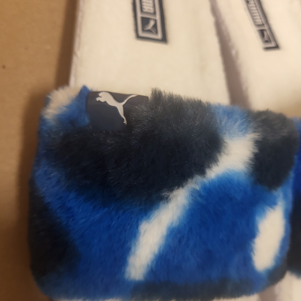 Puma Leadcat 2.0 Fluffy Tie-Dye Slide Sandals Women Size 7 NWOT - Picture 6 of 10